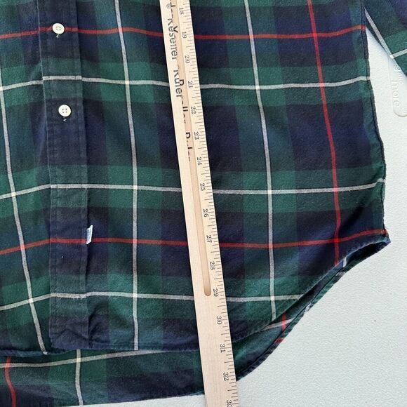 Ralph Lauren Shirt Mens Large Tartan Plaid Flannel Button Down Polo Golf Crest - Picture 8 of 9
